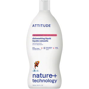 Attitude Nature+ Dishwashing Liquid Pink Grapefruit 700ml