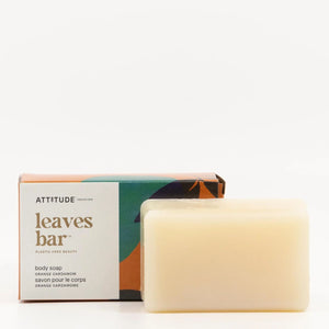 Attitude Leaves Bar Body Soap Bar - Orange Cardamom 113g