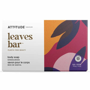 Attitude Leaves Bar Body Soap Bar - Sandalwood 113g