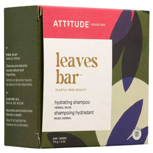 Attitude Leaves Bar Hydrating Shampoo Bar - Herbal Musk 113g