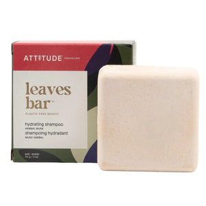 Attitude Leaves Bar Hydrating Shampoo Bar - Herbal Musk 113g