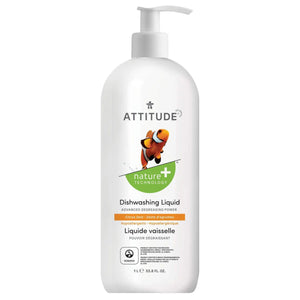 Attitude Nature+ Dishwashing Liquid Citrus Zest 1L