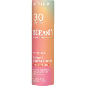 Attitude Tinted Lip Balm SPF 30 with Zinc Oxide - Peachy Shell 8.5g