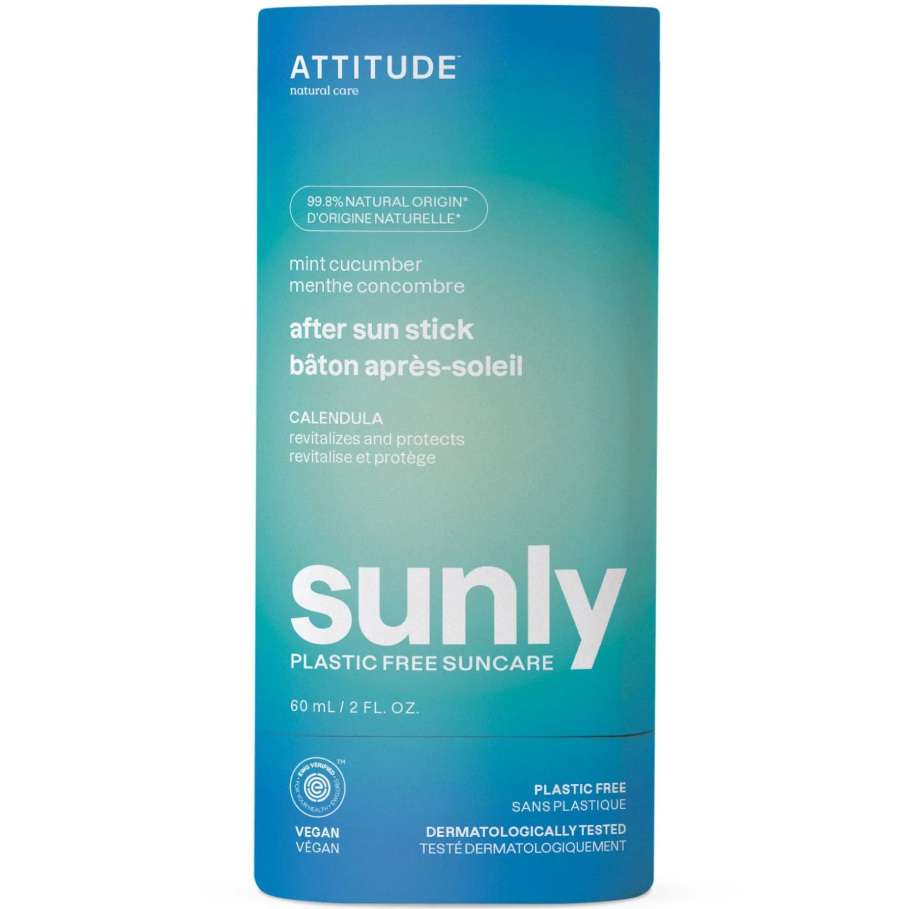 Attitude sunly After Sun Stick - Mint & Cucumber 60g