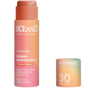 Attitude Tinted Lip Balm SPF 30 with Zinc Oxide - Peachy Shell 8.5g