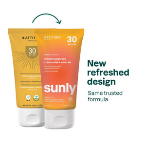 Attitude sunly Mineral Sunscreen SPF 30 Tropical 150g