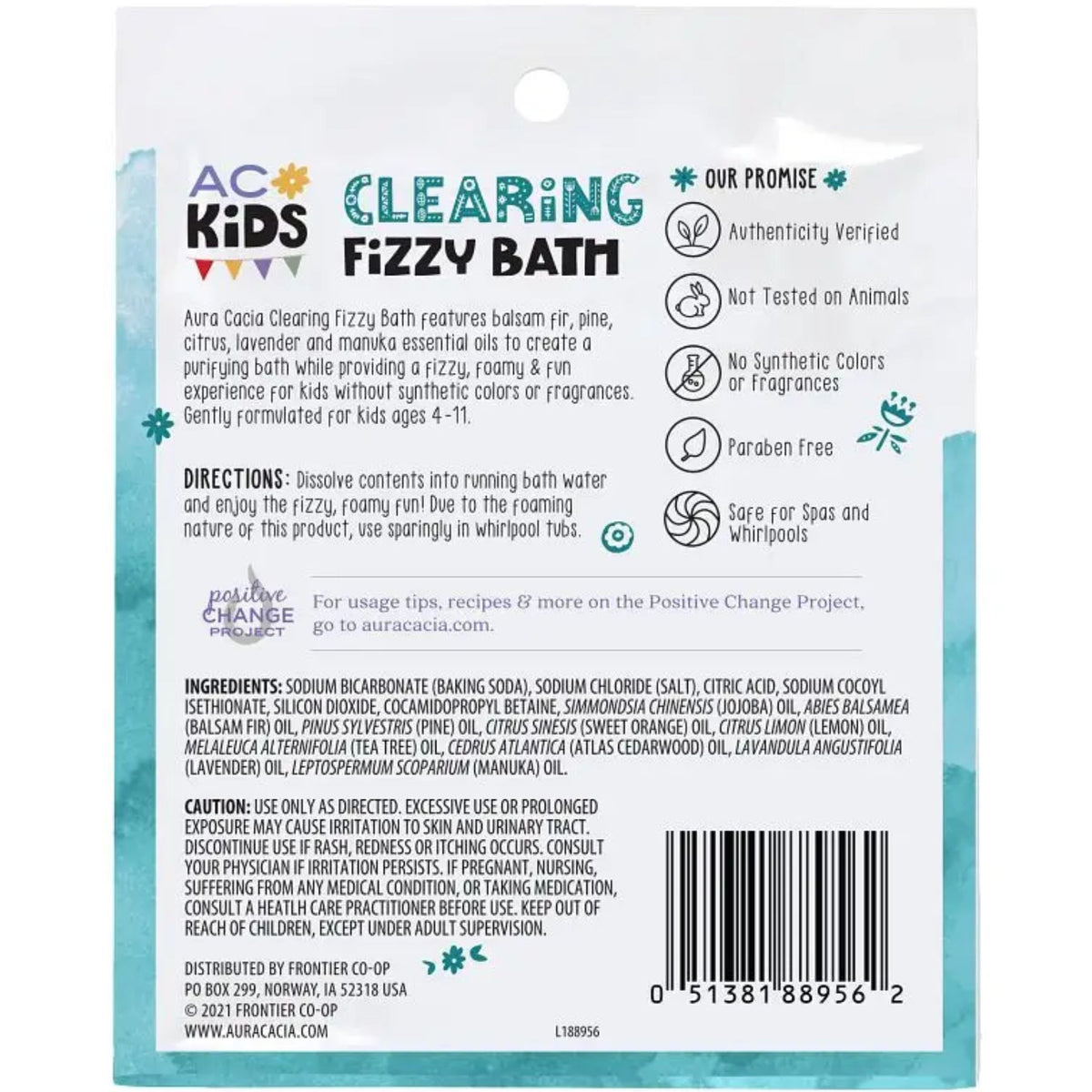 Aura Cacia Kids Clearing Fi̇zzy Bath 71g