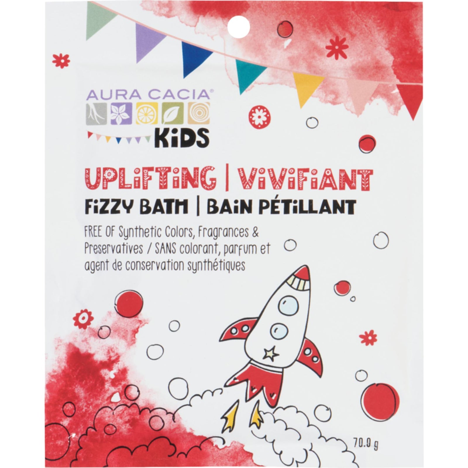 Aura Cacia Kids Uplifting Fi̇zzy Bath 71g
