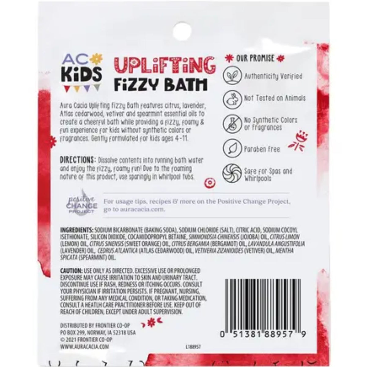 Aura Cacia Kids Uplifting Fi̇zzy Bath 71g