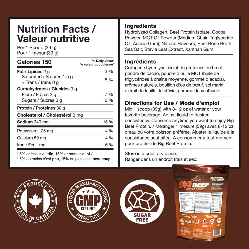 Confident Sport Beef Protein - Chocolate 907g