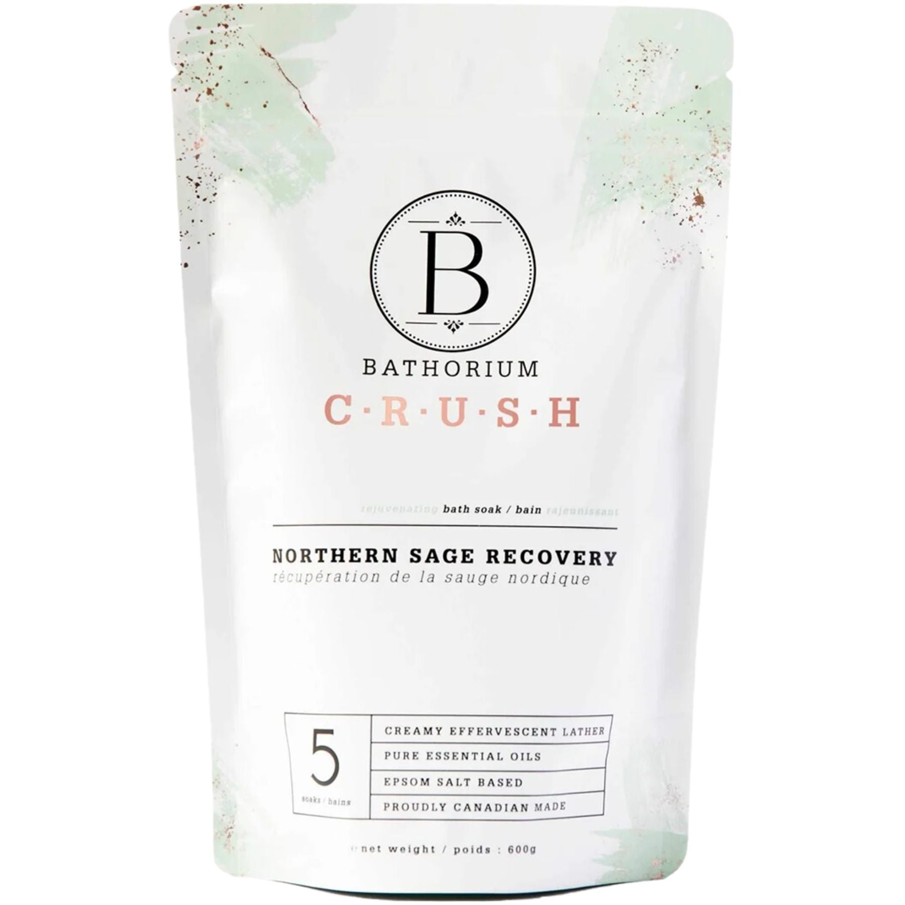 Bathorium Northern Sage Recovery Crush Bath Soak 600g