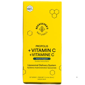 Beekeeper's Naturals Propolis + Vitamin C Liposomal 12ct