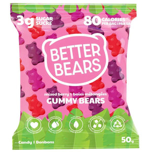 Better Bears Mixed Berry Gummy Bears - Pack of 12x50g