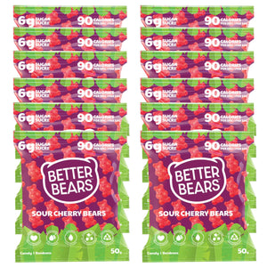 Better Bears Sour Cherry Bears - Pack of 12x50g