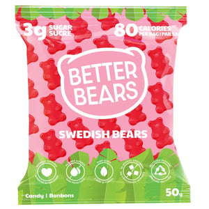 Better Bears Gummy Swedish Bears - Pack of 12x50g