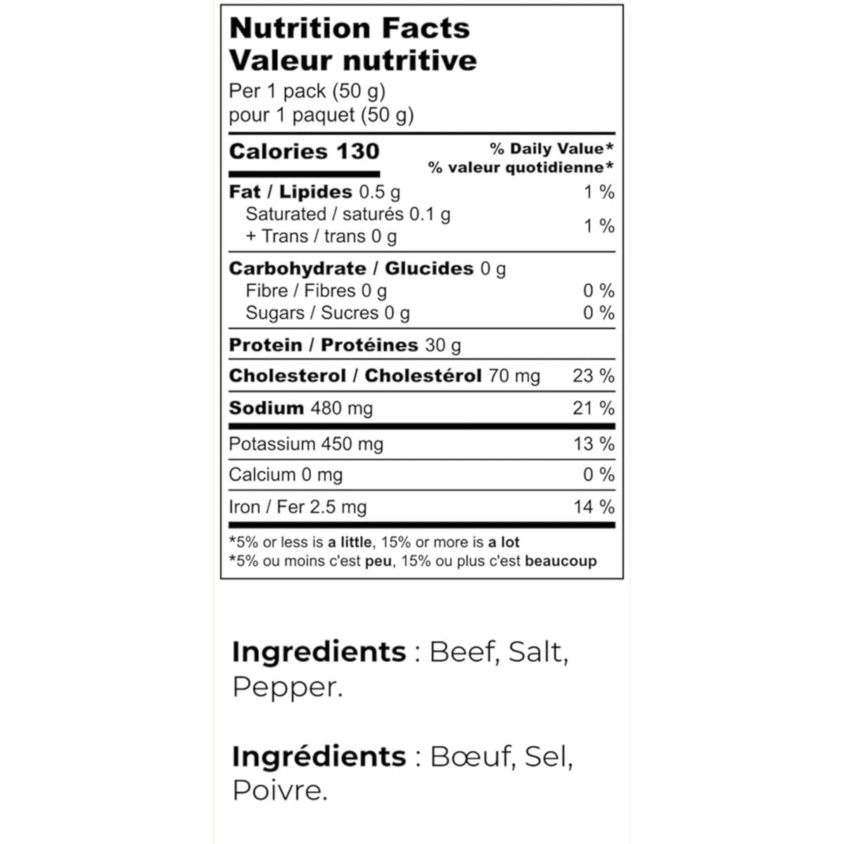 Better Bovine 100% Grass-fed Extra Lean Beef Jerky 50g