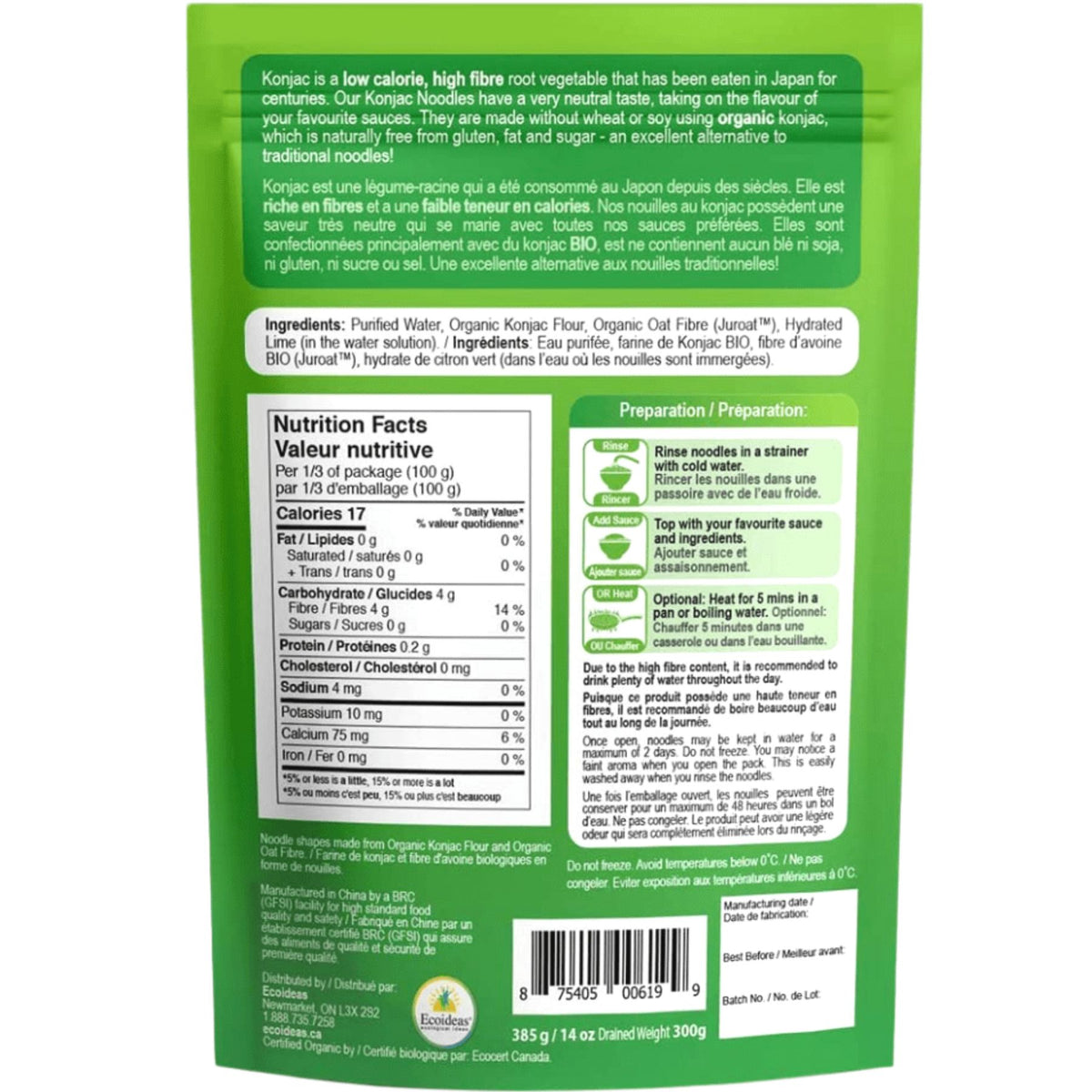 Better Than Pasta Organic Konjac Noodles 385g