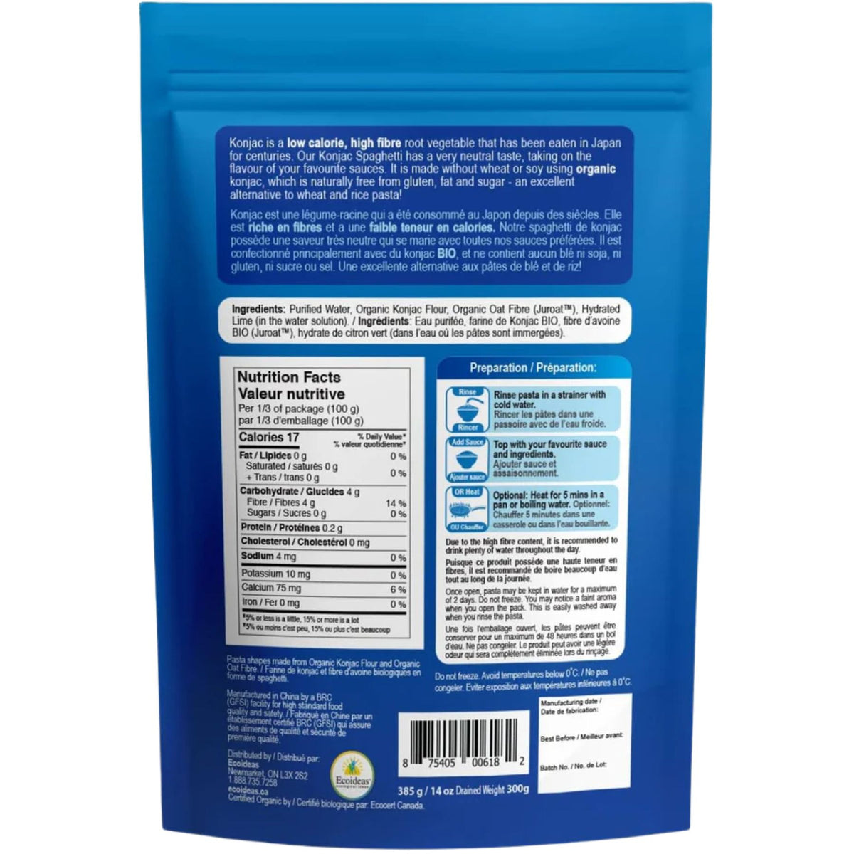 Better Than Pasta Organic Konjac Spaghetti 385g