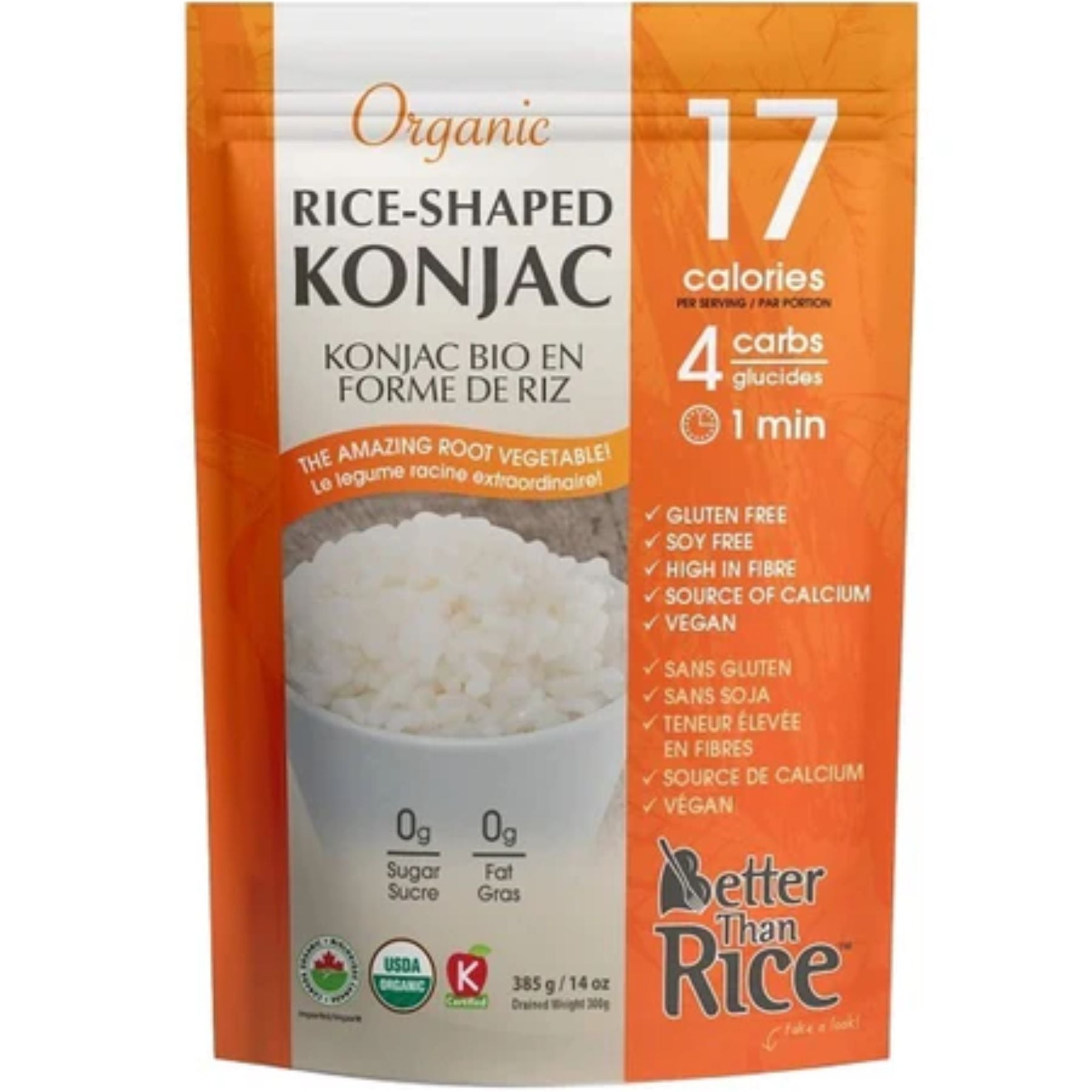 Better Than Rice Organic Konjac-Shaped Rice 385g