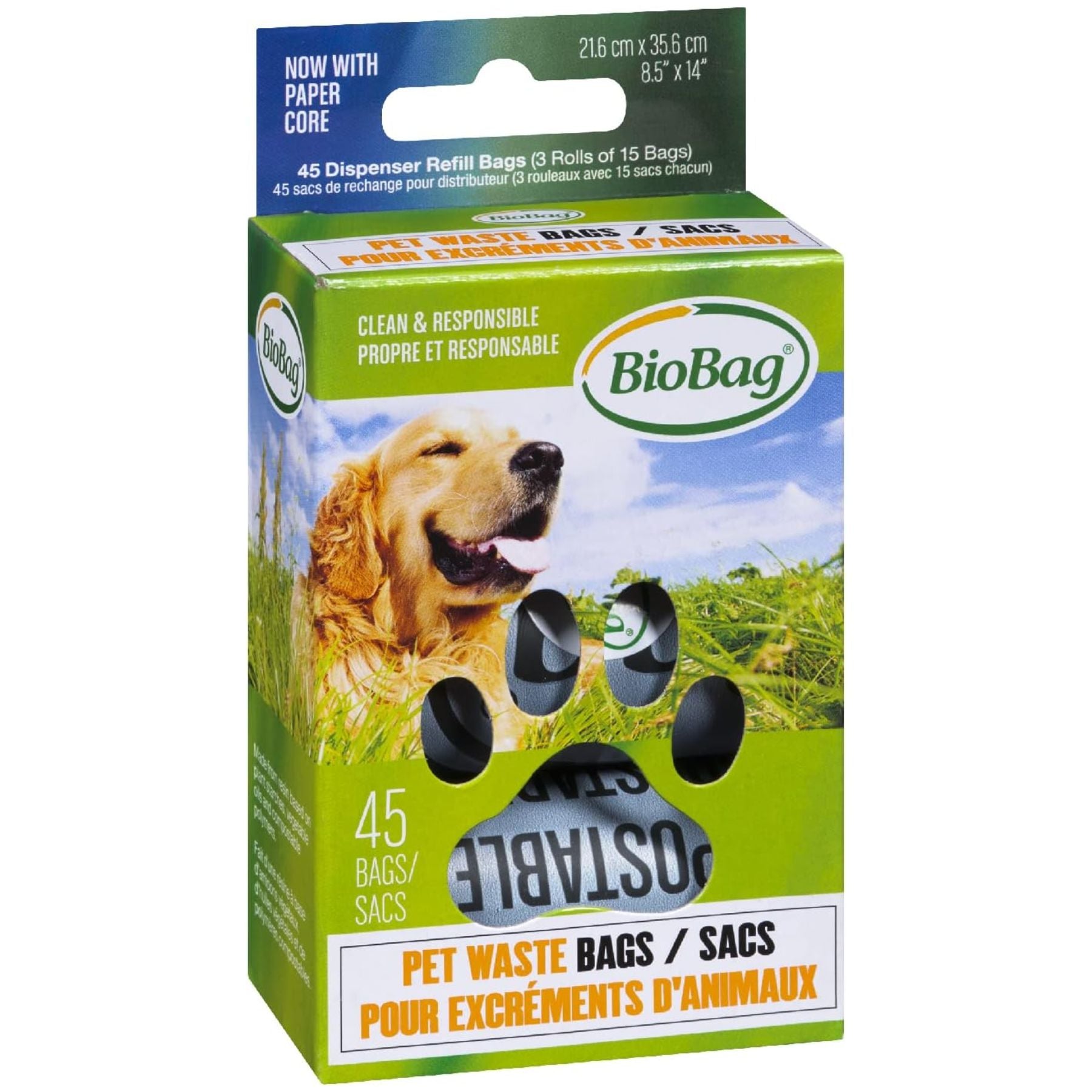 Biodegradable & Compostable Pet Waste Bags on a Roll