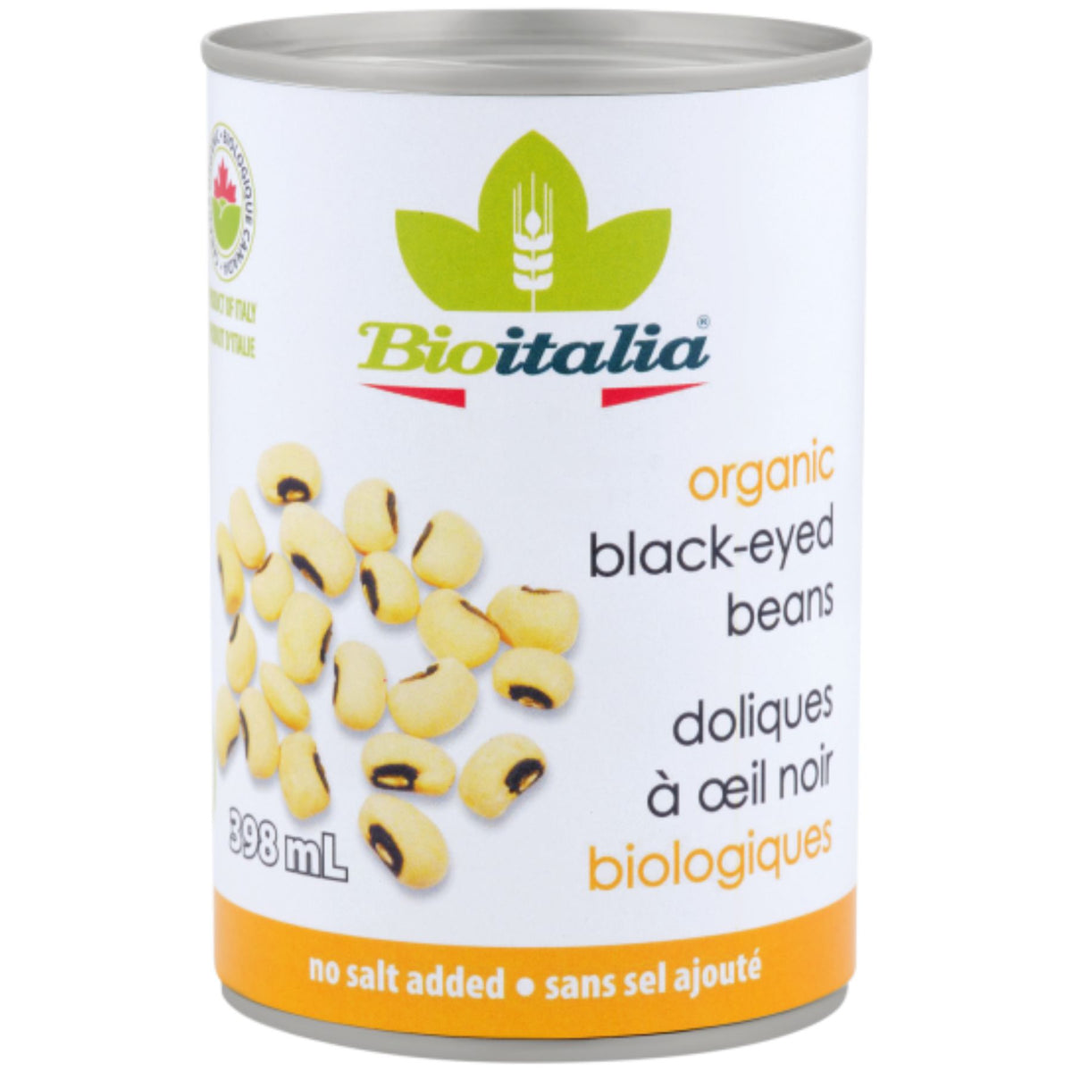 BioItalia Organic Black-Eyed Peas 398mL