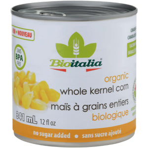 BioItalia Organic Whole Kernel Corn 341ml