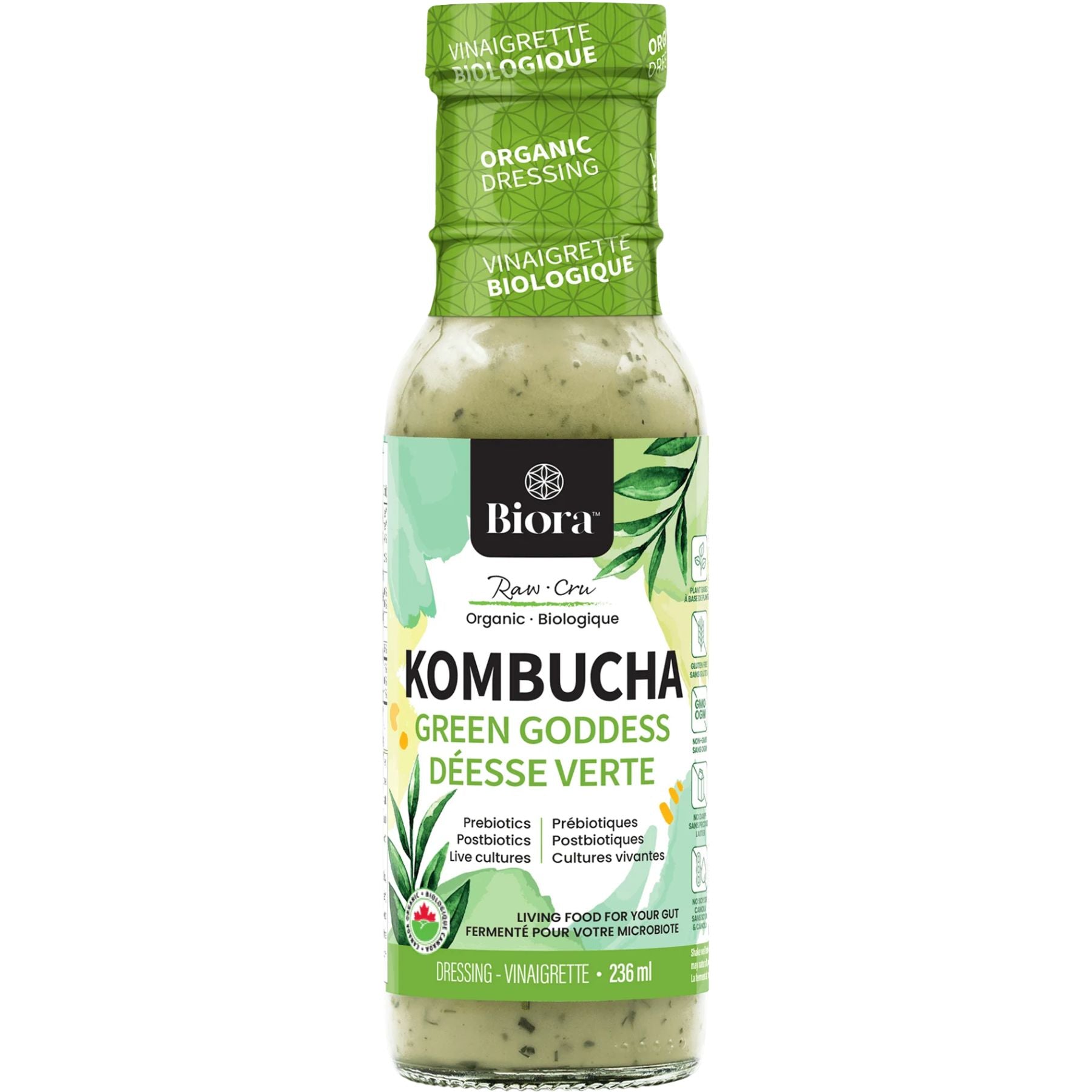 Biora Organic Kombucha Green Goddess Dressing 236mL