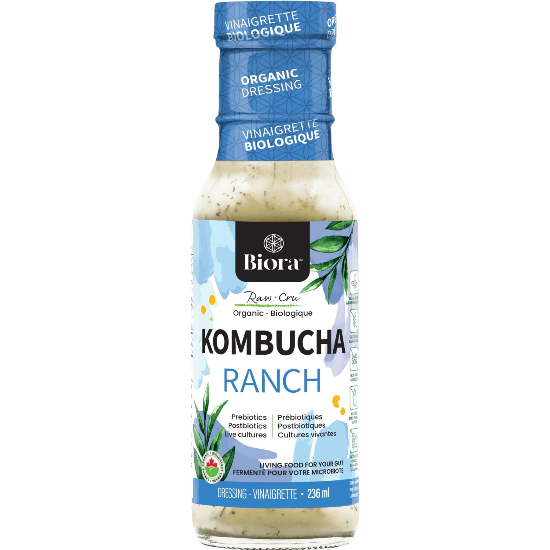 Biora Organic Kombucha Ranch Dressing 236mL