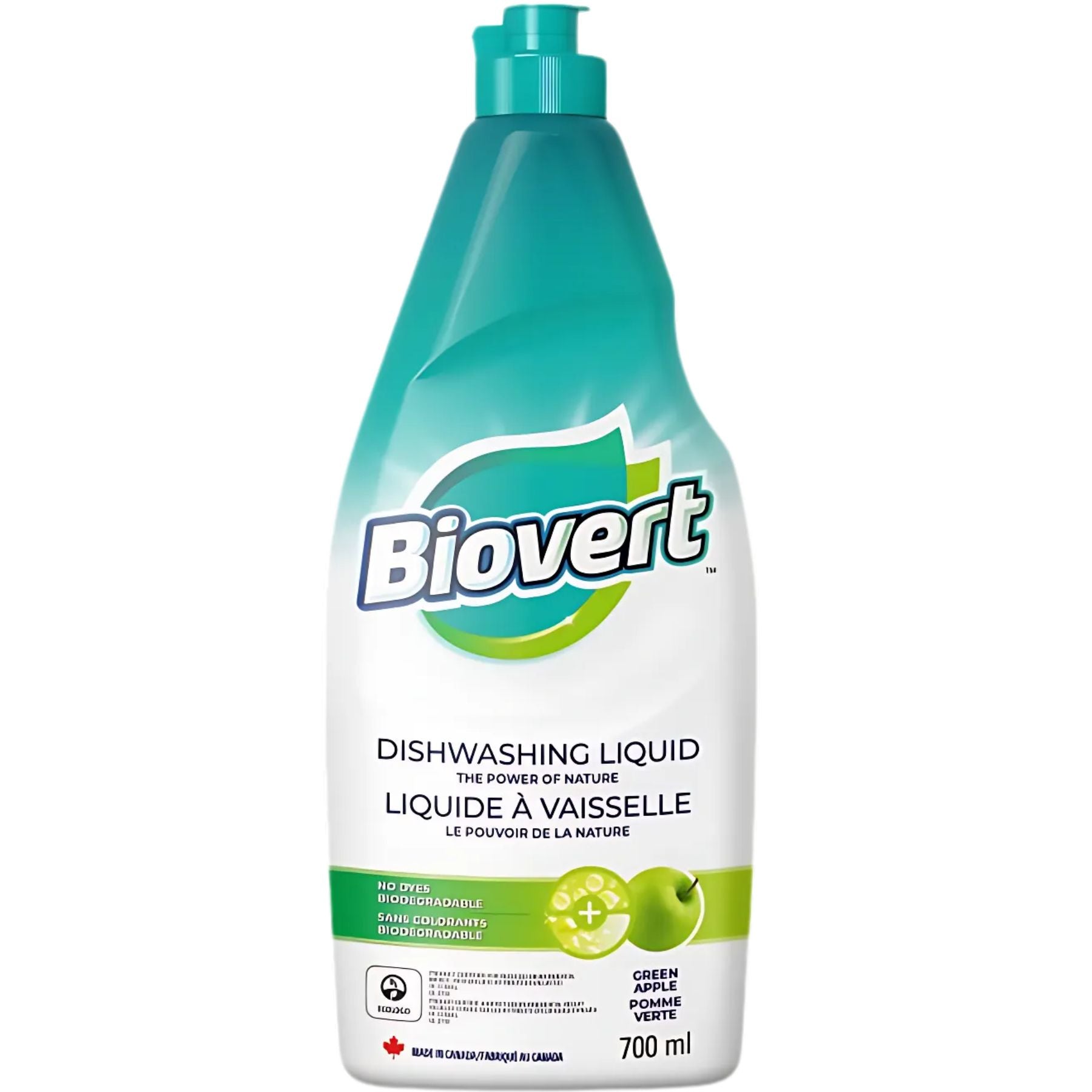 Biovert Dishwashing Liquid Green Apple 700mL