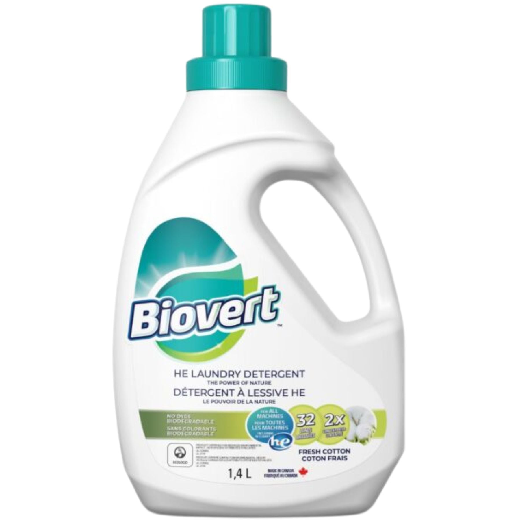 Biovert HE Laundry Detergent Fresh Cotton 1.4L