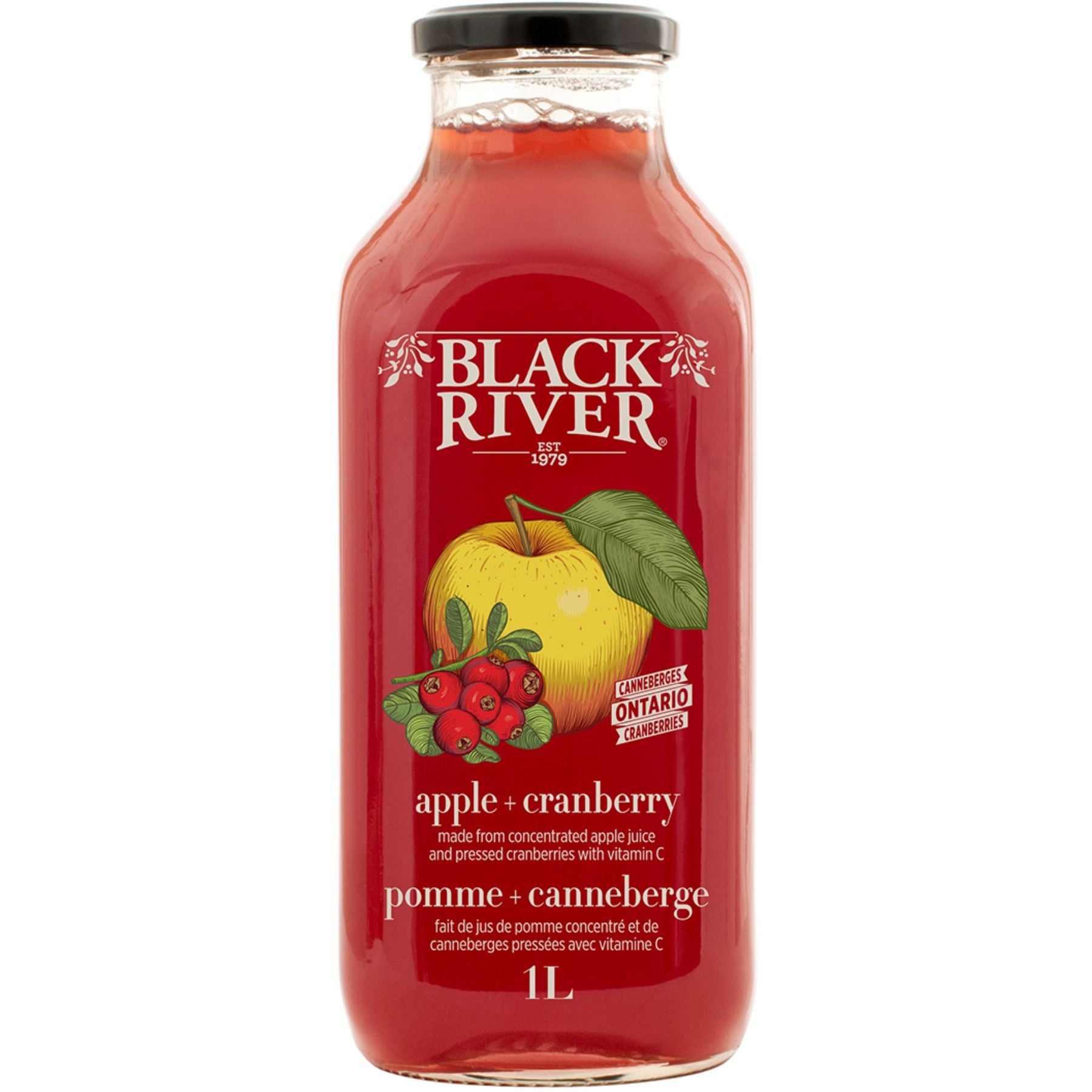 Black River Apple + Cranberry Juice 1L