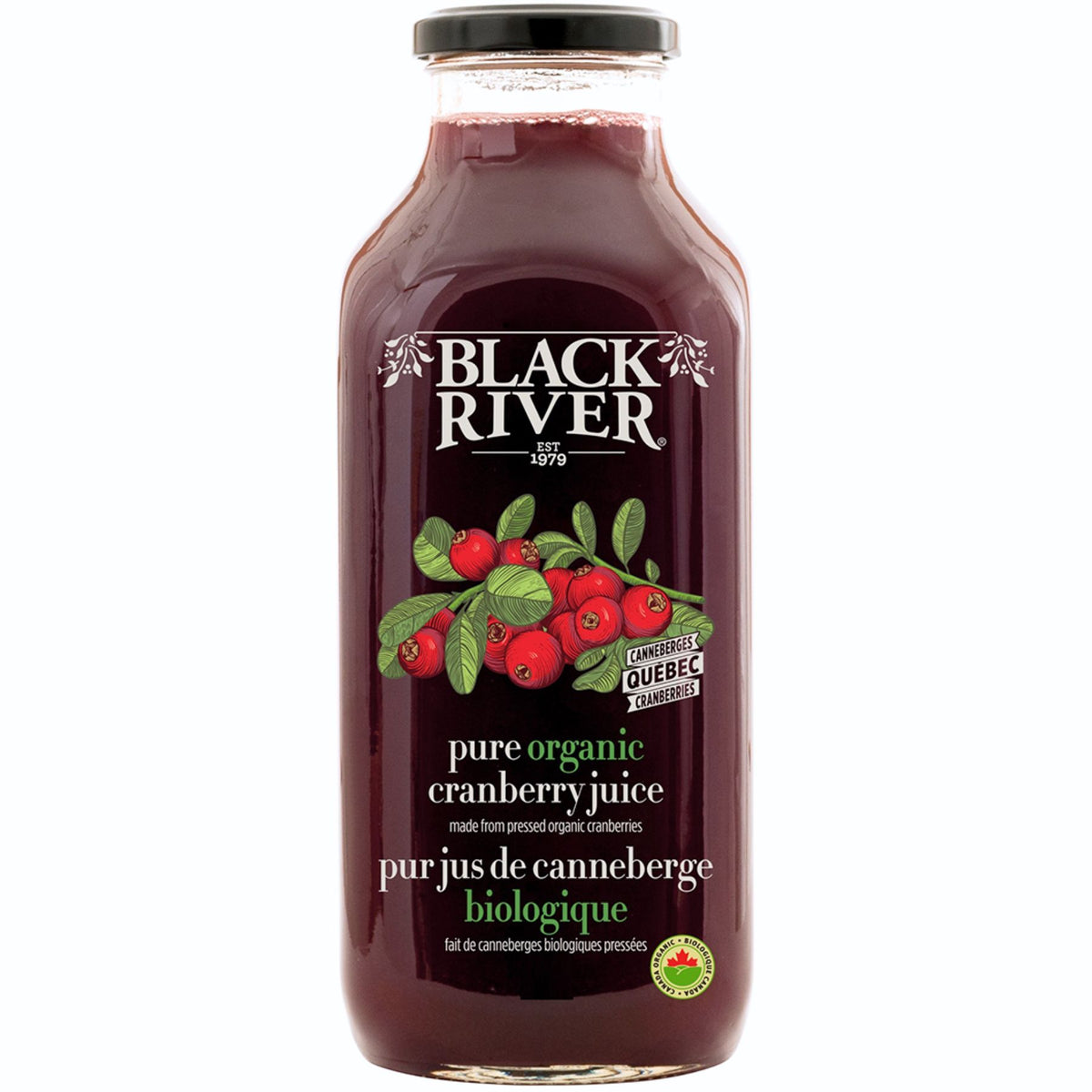 Black River Pure Organic Cranberry Juice 1L