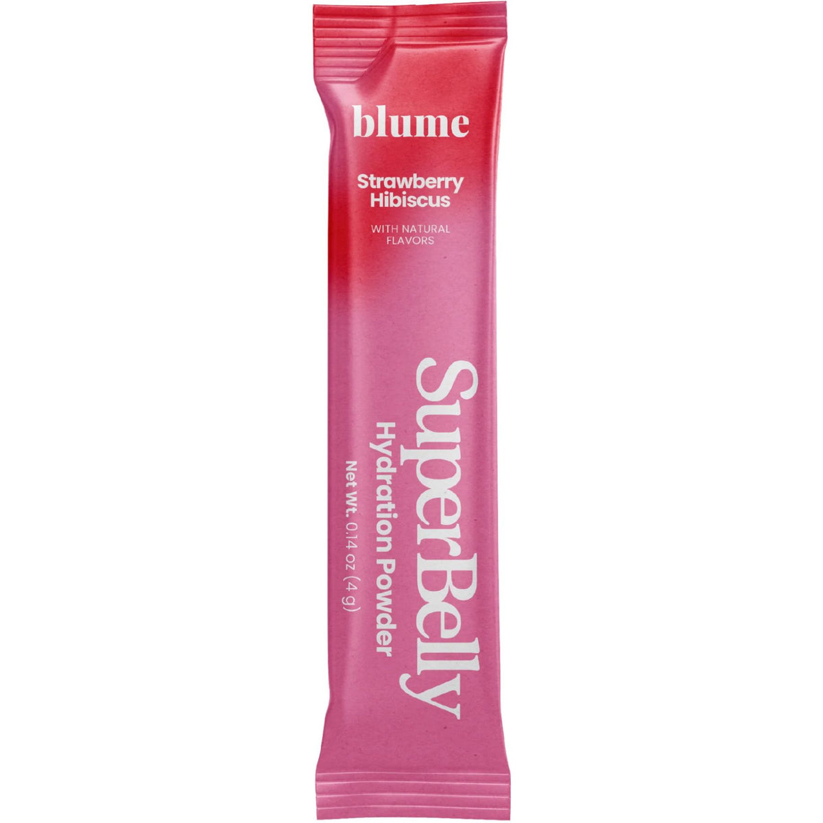 Blume SuperBelly Gut-Building Hydration Sachets Strawberry Hibiscus 4g (Single)
