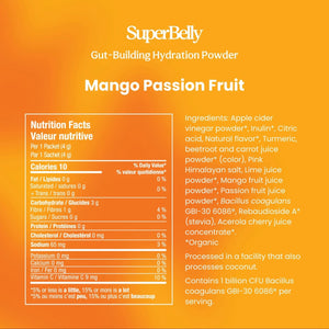 Blume SuperBelly Gut-Building Hydration Sachets Mango Passionfruit 7pk