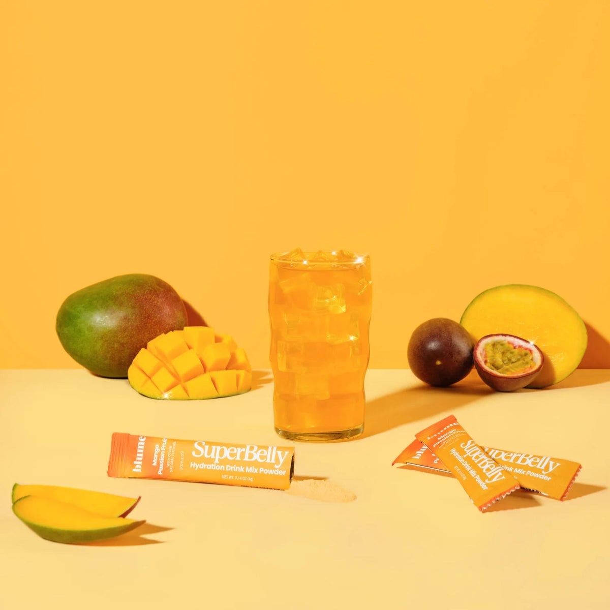 Blume SuperBelly Gut-Building Hydration Sachets Mango Passion Fruit 15pk