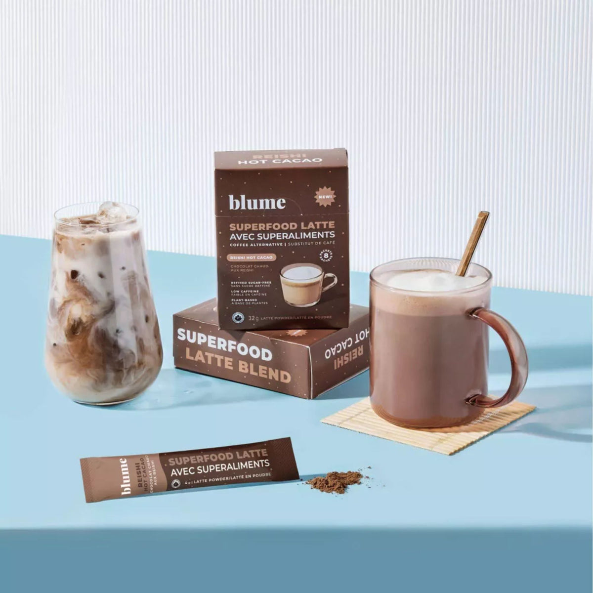 Blume Superfood Latte Reishi Hot Cacao Blend Single Serve 8pk