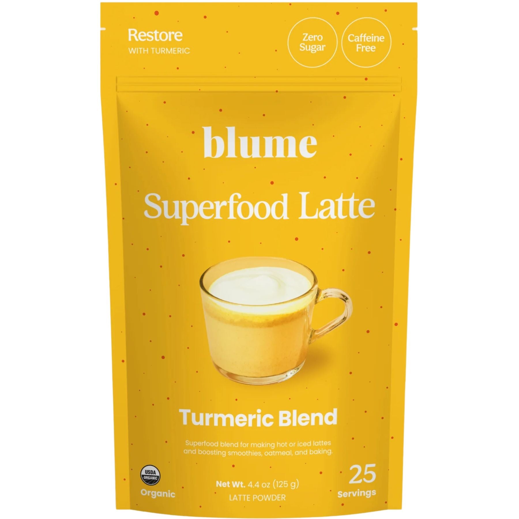 Blume Superfood Latte Powder Turmeric Blend 125g