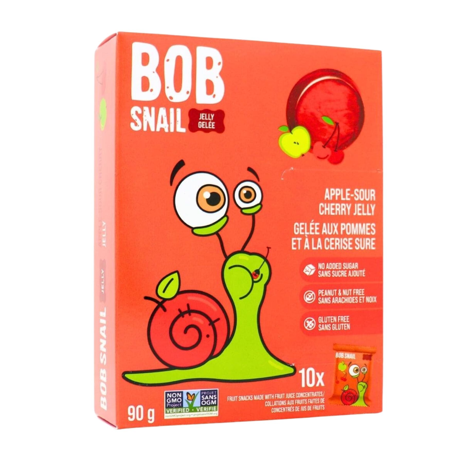 Bob Snail Fruit Jellies - Apple Sour Cherry 10pk