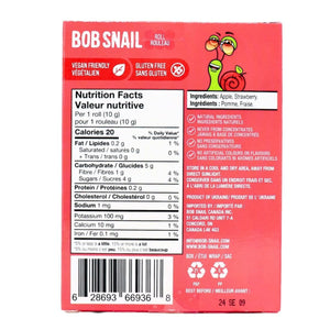 Bob Snail Fruit Rolls - Apple Strawberry 10pk