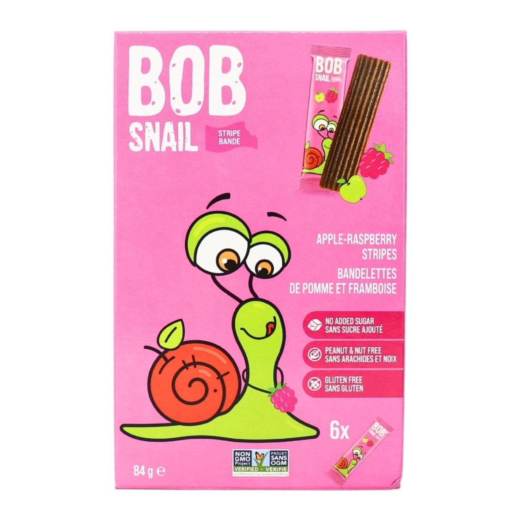 Bob Snail Fruit Stripes - Apple Raspberry 6pk