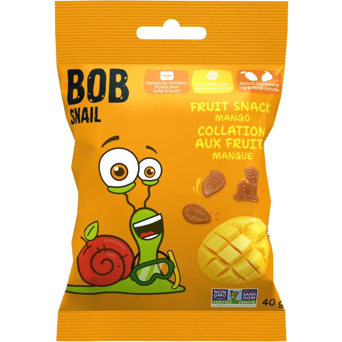 Bob Snail No Added Sugar Fruit Snack Mango 40g