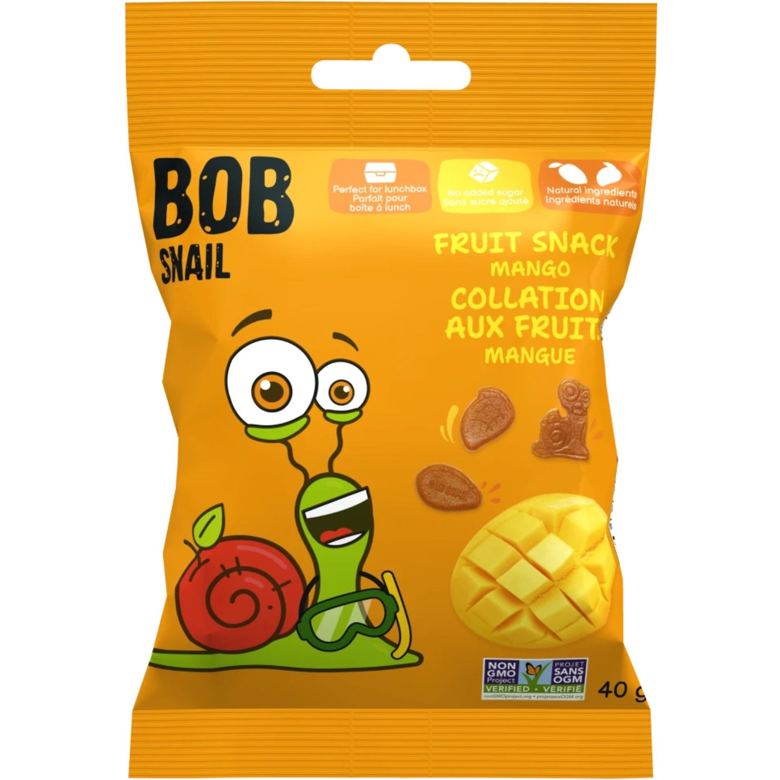 Bob Snail No Added Sugar Fruit Snack Mango 40g