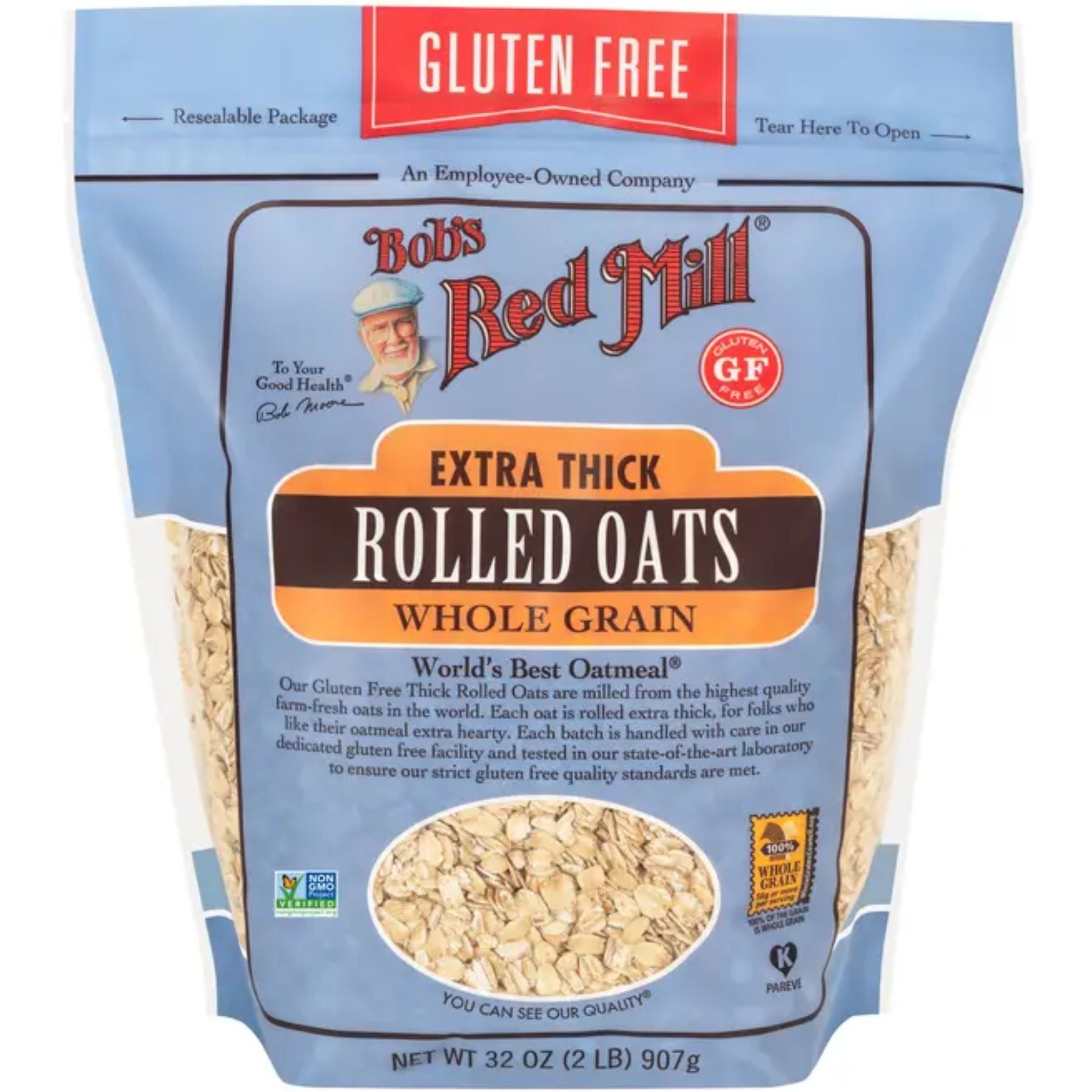 Bob's Red Mill Gluten Free Extra Thick Rolled Oats 907g