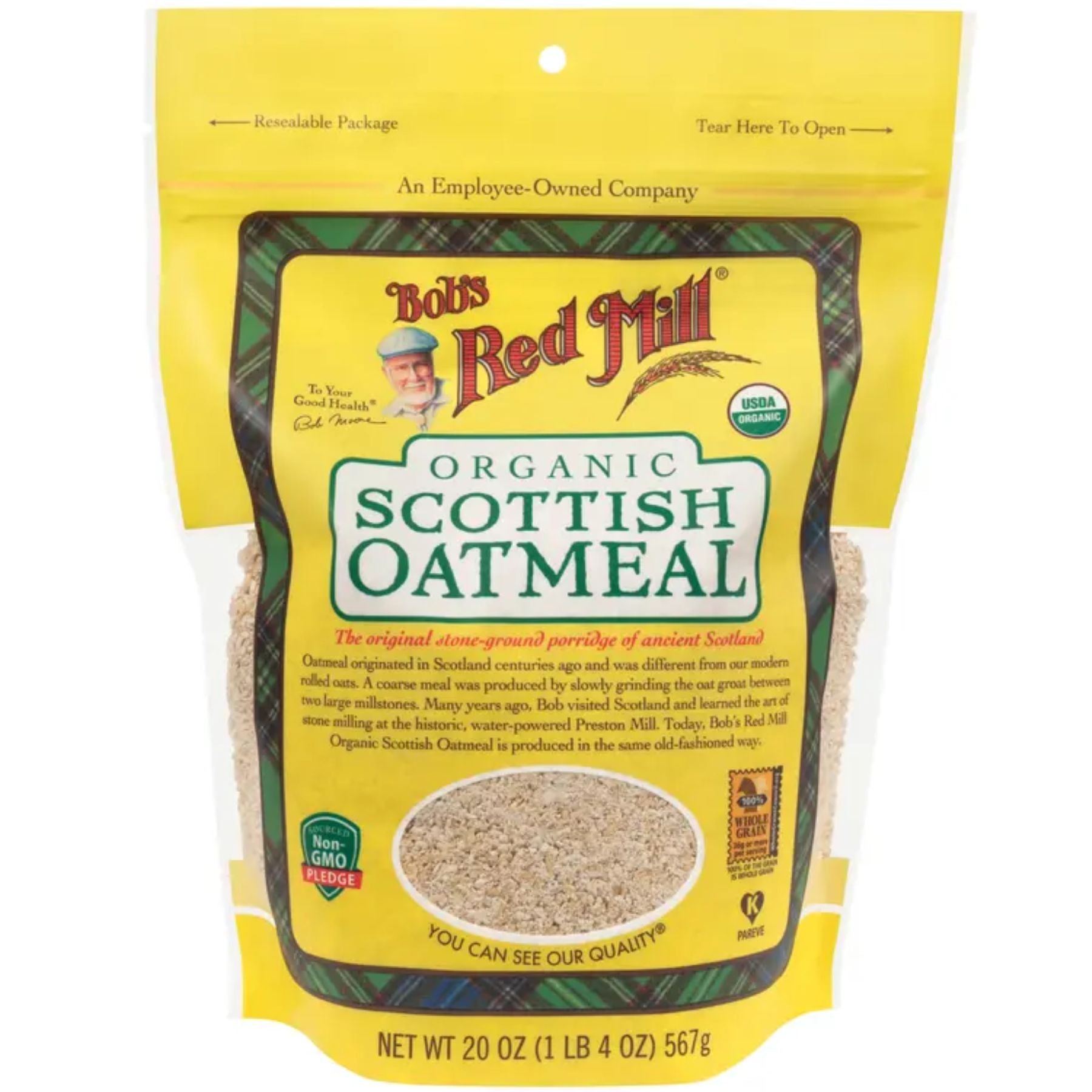 Bob`s Red Mill Organic Scottish Oatmeal 567g