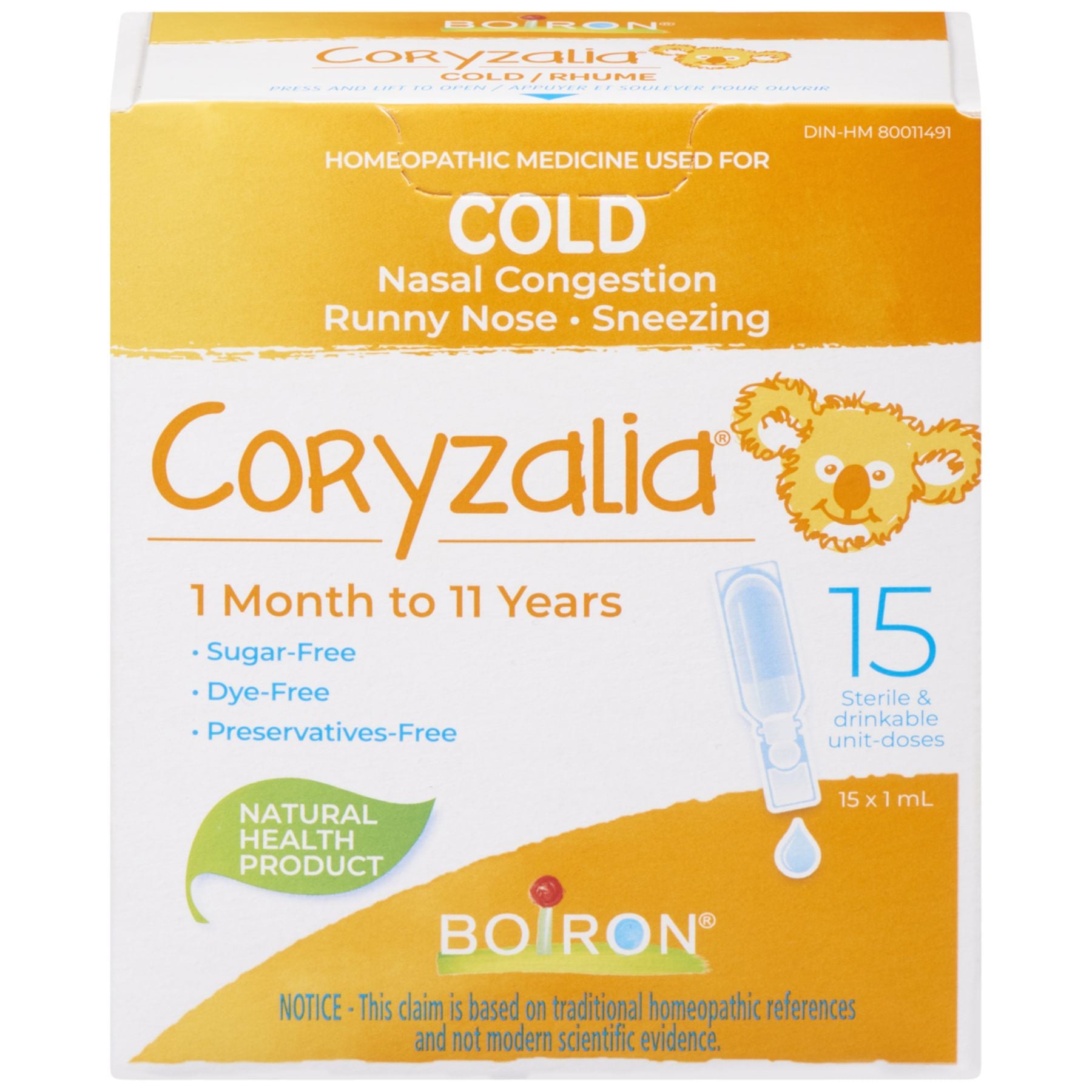 Boiron Children's Coryzalia 15x1ml