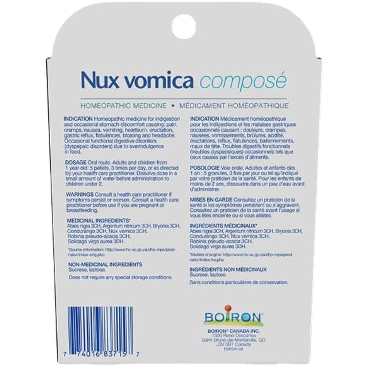 Boiron Nux Vomica Compose 3pk