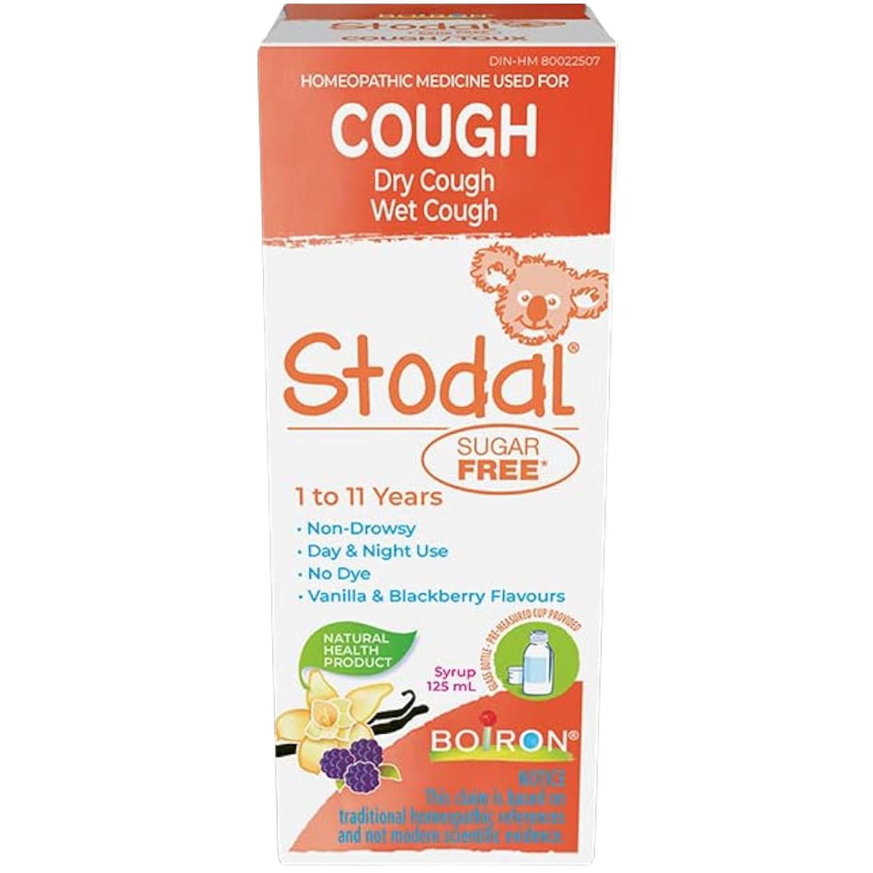 Boiron Children's Stodal Child Sugar Free Cough Syrup 125ml