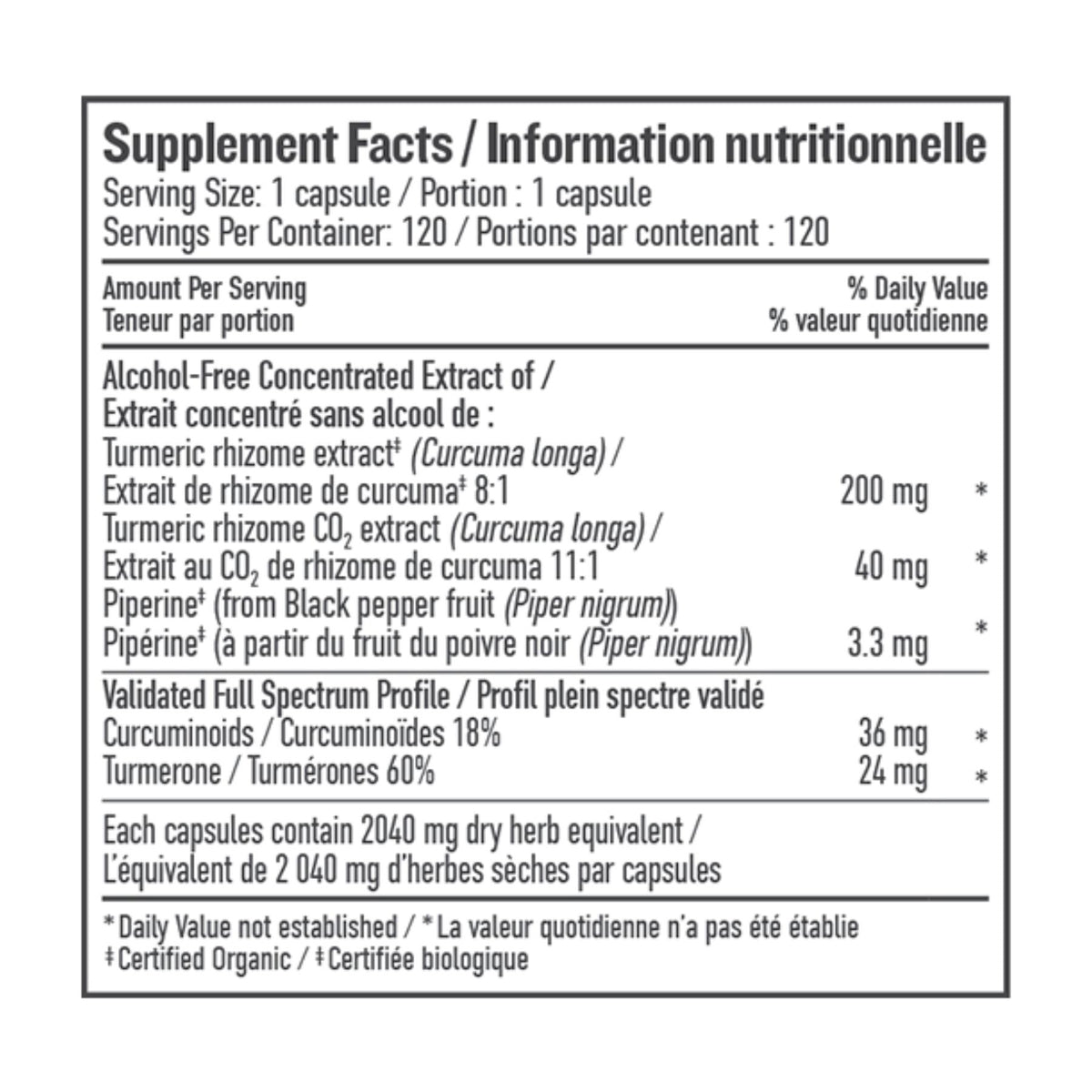 Botanica Turmeric Liquid Capsules 120s