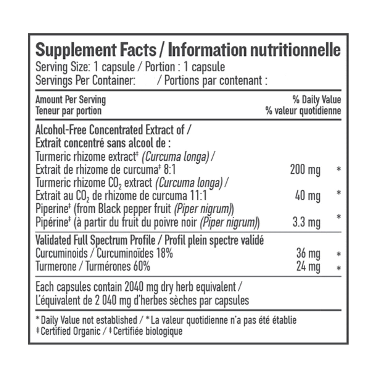 Botanica Turmeric Liquid Capsules 60s