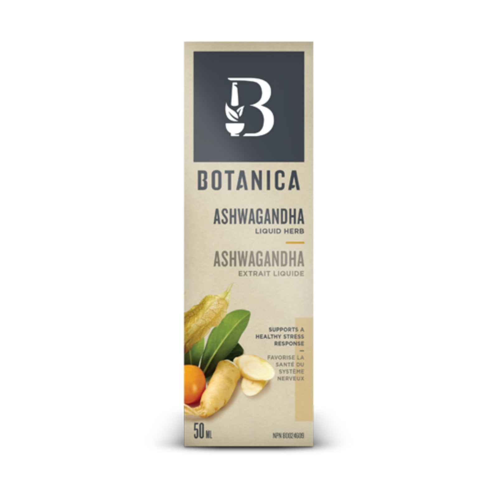 Botanica Liquid Herb - Ashwagandha 50ml - Supports a health stress response 